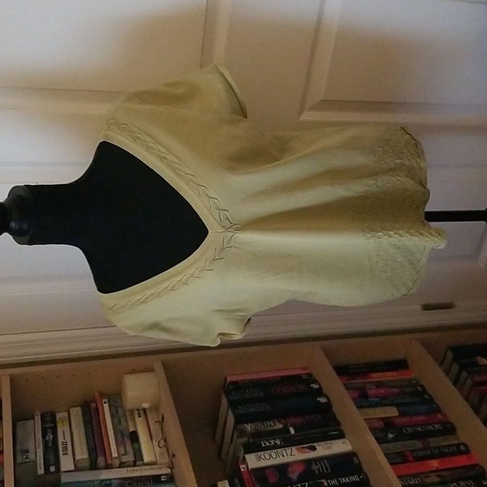 Joneswear V- Neck Chartreuse Sweater size 1x